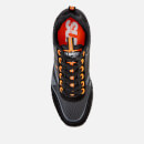 Superdry Men's Ferro Runner Style Trainers - Black/Hazard Orange/Dark Grey