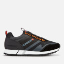 Superdry Men's Ferro Runner Style Trainers - Black/Hazard Orange/Dark Grey