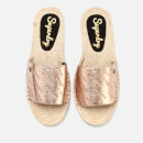 Superdry Women's Maya Slide Espadrille Sandals - Rose Gold Crackle
