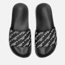 Superdry Women's Emboss Pool Slide Sandals - Black/White Repeat