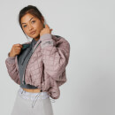 Oversized Gewatteerd Bomber Jacket - Pink - S