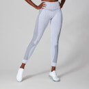 Myprotein Contrast Rib Seamless Leggings - White/Black - L