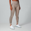 MP Contrast Rib Seamless Leggings - Sesame/Black - XS