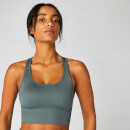 Bezszwowy Stanik Sportowy Shape Cross-Strap — Szary - M