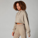 Myprotein Washed Cropped Hoodie - Sesame