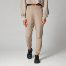 High-Waisted Washed Joggers - Bruin