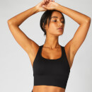 Bezszwowy Stanik Sportowy Shape Cross-Strap — Czarny - L