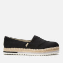 TOMS Women's Platform Alpargata Vegan Slip-On Pumps - Black