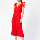 MICHAEL MICHAEL KORS Women's Tie Shoulder Jumpsuit - Scarlet