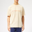 Drôle de Monsieur Men's Shaded Slogan T-Shirt - Beige