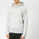 Drôle de Monsieur Men's Shaded Slogan Hoody - Grey
