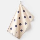 Joules Galley Grade Spot 2 Pack Tea Towels - Navy/Gold