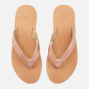 UGG Women's Tawney Metallic Flip Flops - Rose Gold