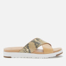 UGG Women's Kari Exotic Cross Strap Slide Sandals - Tan