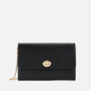 Coach Women's Turnlock Chain Cross Body Bag - Black