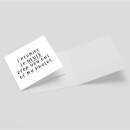 I Promise To Never Crop You Out Of My Photos Square Greetings Card (14.8cm x 14.8cm)