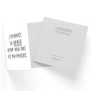 I Promise To Never Crop You Out Of My Photos Square Greetings Card (14.8cm x 14.8cm)
