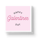 Happy Galentine's Day Square Greetings Card (14.8cm x 14.8cm)