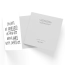 I'm Just As Confused As You Are About Why We're Together Square Greetings Card (14.8cm x 14.8cm)