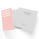 Valentine's Card Commitment Square Greetings Card (14.8cm x 14.8cm)