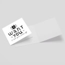 I Want You To Take Your Pants Off Square Greetings Card (14.8cm x 14.8cm)