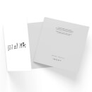 Just My Type Square Greetings Card (14.8cm x 14.8cm)