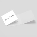 Just My Type Square Greetings Card (14.8cm x 14.8cm)