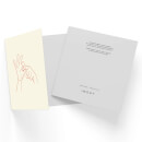 Sexy Hand Gesture Square Greetings Card (14.8cm x 14.8cm)