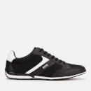 BOSS Men's Saturn Mesh Low Profile Trainers - Black