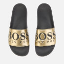 BOSS Men's Solar Slide Sandals - Gold