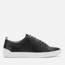 HUGO Men's Zero Leather Tennis Trainers - Black