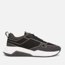 HUGO Men's Atom Mesh/Reflective Running Style Trainers - Black