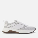HUGO Men's Atom Mesh/Reflective Running Style Trainers - White