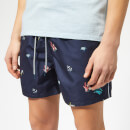 Ted Baker Men's Kelpe Diver Print Swim Shorts - Navy