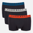 BOSS Hugo Boss Men's 3 Pack Trunk Boxer Shorts - Navy/Multi Band