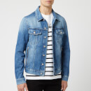 Balmain Men's Signature Denim Jacket - Bleu