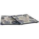 Sass & Belle Set of 2 Blue Floral Tea Makes Everything Better Coasters