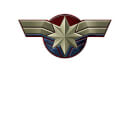 Captain Marvel Chest Emblem Women's T-Shirt - White