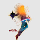 Captain Marvel Nebula Flight Women's T-Shirt - Grey