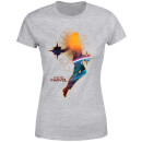 Captain Marvel Nebula Flight Women's T-Shirt - Grey
