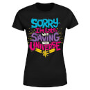 Captain Marvel Sorry I'm Late Women's T-Shirt - Black