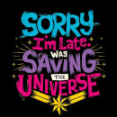 Captain Marvel Sorry I'm Late Women's T-Shirt - Black