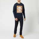 Timberland Men's Stack Logo Sweatshirt - Dark Sapphire