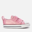 Converse Toddlers' Chuck Taylor All Star 2 Velcro Ox Trainers - Pink Foam/Enamel Red/White