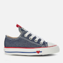 Converse Toddlers' Chuck Taylor All Star Ox Trainers - Navy/Enamel Red/Blue