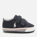 Polo Ralph Lauren Babies' Edgewood Ez Canvas Velcro Trainers - Navy/White PP