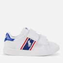 Polo Ralph Lauren Toddlers' Quigley Ez Velcro Trainers - White/Royal Red/White PP