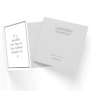 It Is Incredible How Long We Have Tolerated Each Other For Square Greetings Card (14.8cm x 14.8cm)