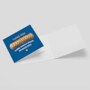 I Love You More Than A Vegan Sausage Roll Square Greetings Card (14.8cm x 14.8cm)