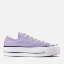 Converse Women's Chuck Taylor All Star Lift Ox Trainers - Washed Lilac/Black/White